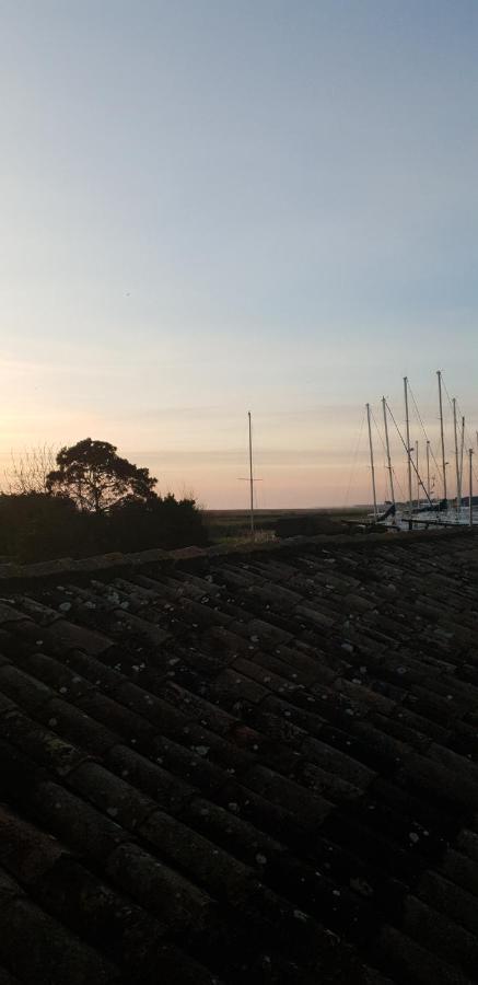 Grande maison charentaise avec vue sur le chenal superbes couchés de soleil sur l estuaire de la gironde! Mortagne-sur-Gironde Extérieur photo